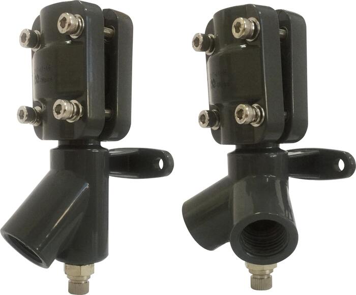 Uchwyt ścienny, DN25, 2 portowy 45°, gwint wewnętrzny G1/2″