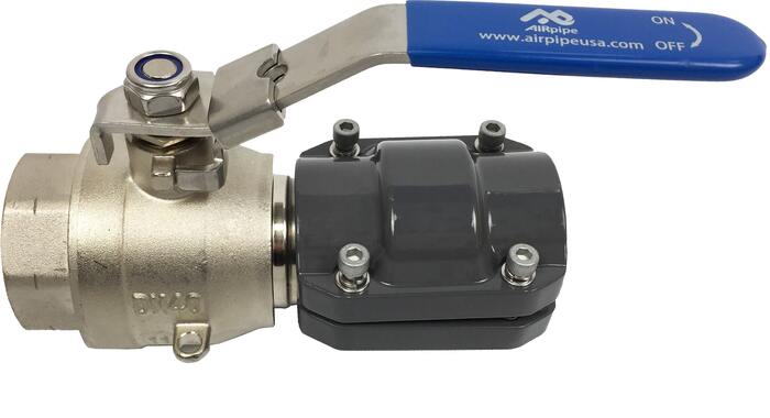 Zawór kulowy, mosiądz, DN25-1/2″ gwint wewnętrzny, platforma montażowa