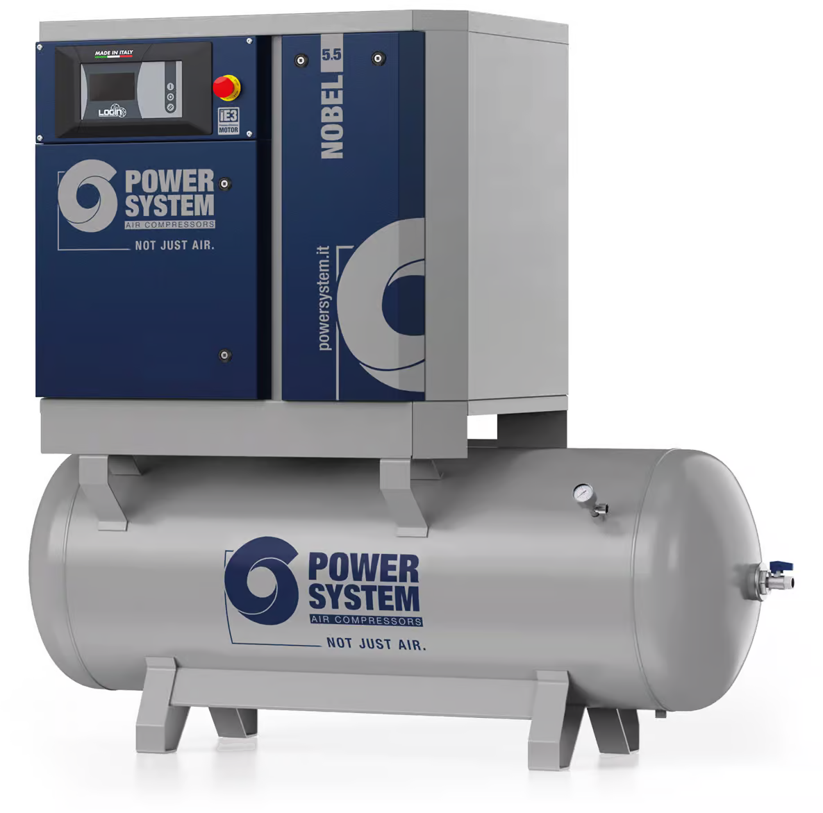 Sprężarka Śrubowa 5.5 kW na zbiorniku 270l Power System Nobel
