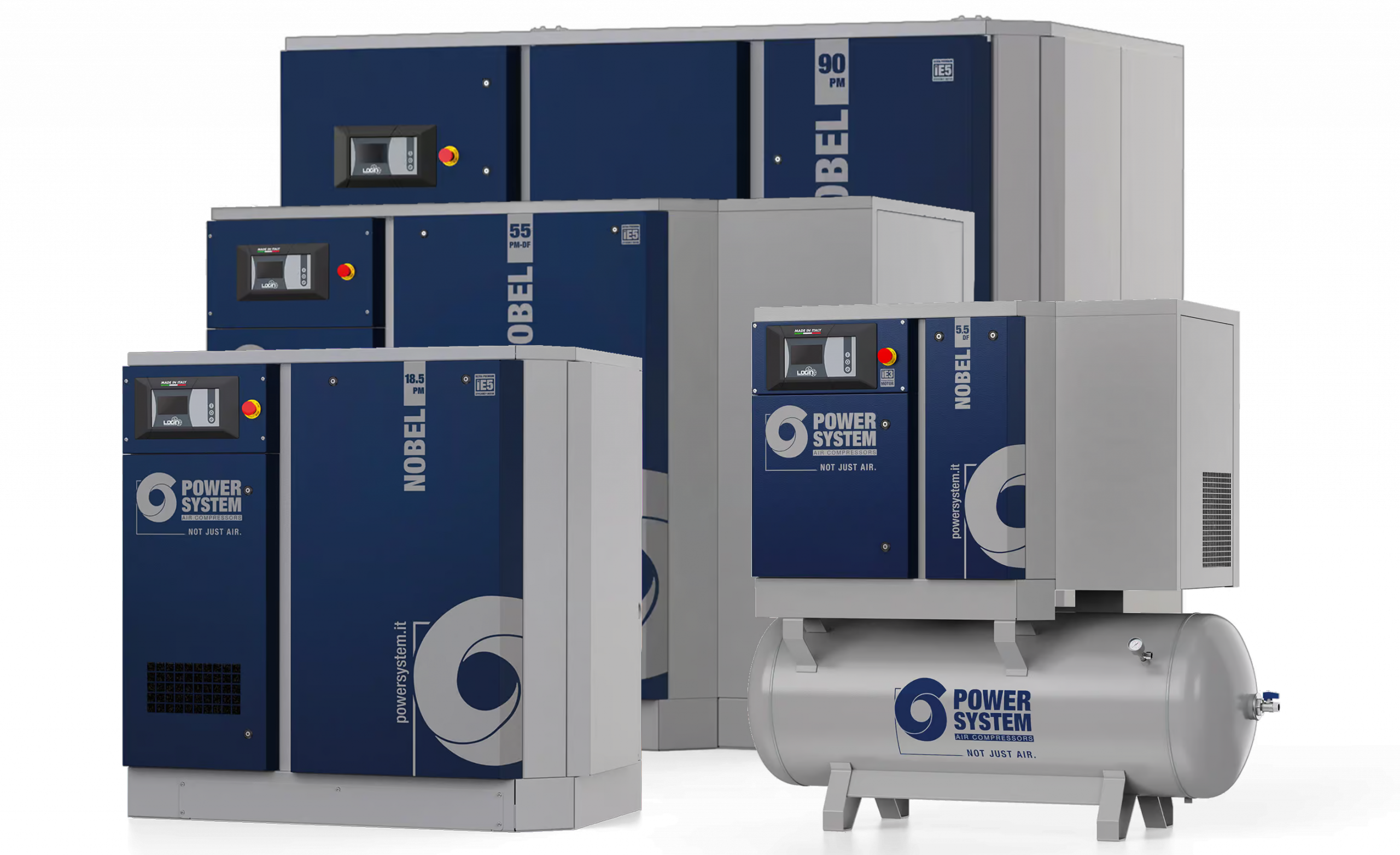 Sprężarki Śrubowe 5.5 kW - 90 kW (Kompresory Śrubowe 5.5 kW -90 kW) Power System Nobel