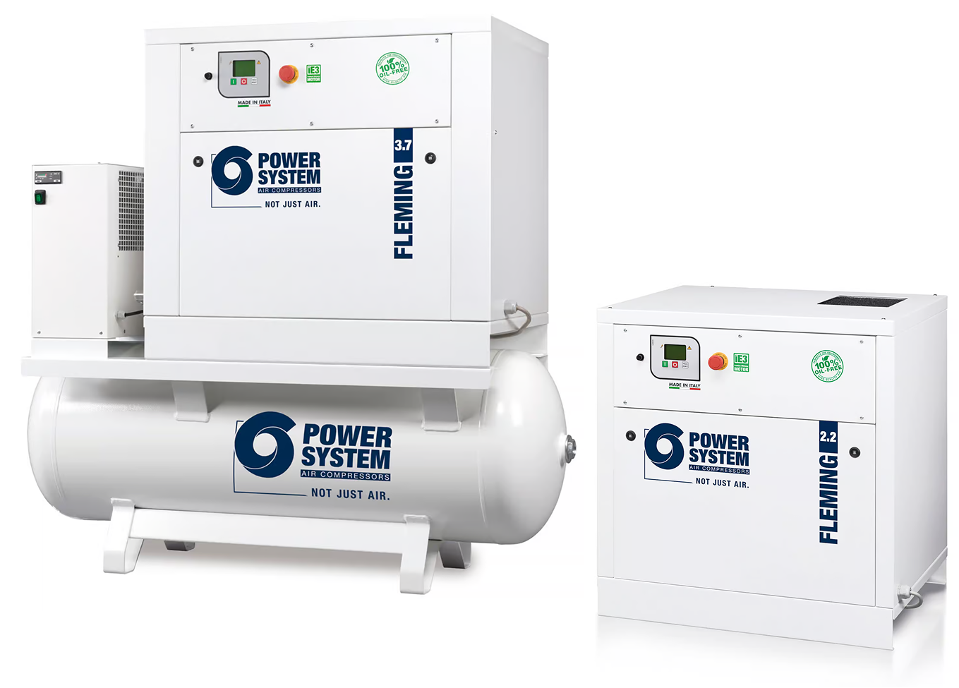 sprężarki bezolejowe 3.7 kW i 2.2 kW